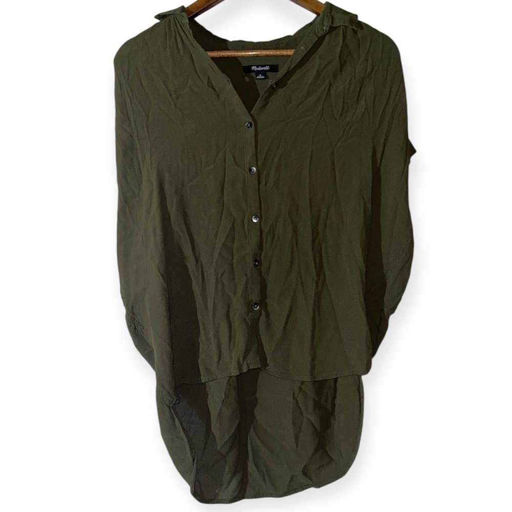 Madewell Central Drapey Shirt SIZE SMALL - Picture 3 of 7